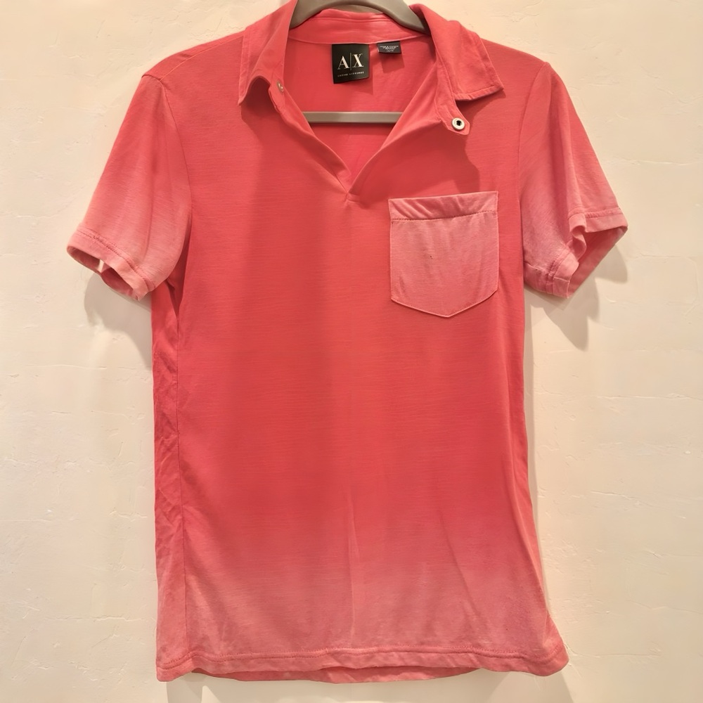 Armani Exchange Coral Polo Shirt
